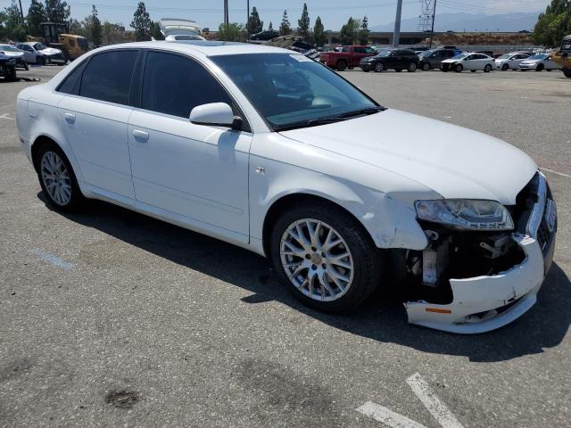 WAUAF78EX8A164757 - 2008 AUDI A4 2.0T WHITE photo 4