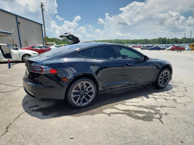 5YJSA1E58MF433704 - 2021 TESLA MODEL S BLACK photo 3