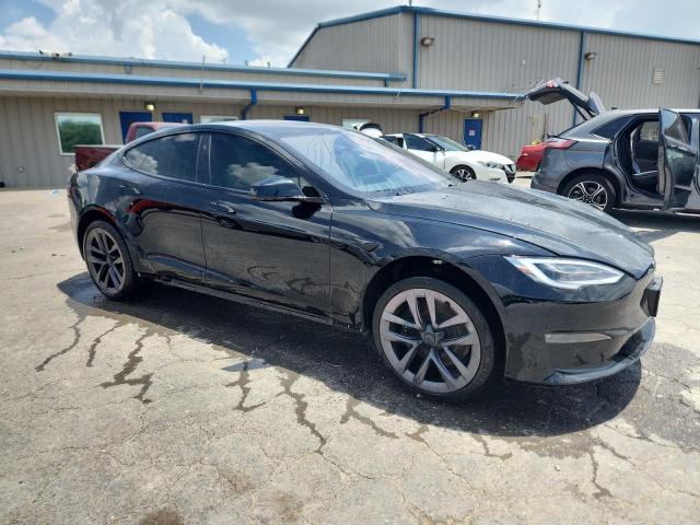 5YJSA1E58MF433704 - 2021 TESLA MODEL S BLACK photo 4