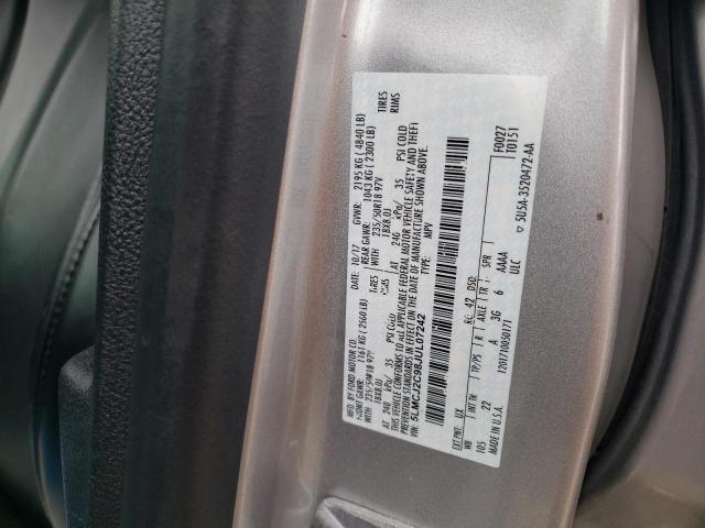 5LMCJ2C98JUL07242 - 2018 LINCOLN MKC SELECT Արծաթագույն լուսանկար 12