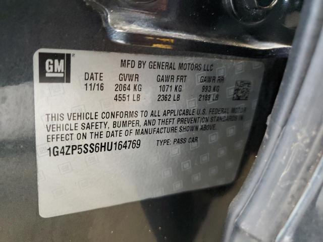 1G4ZP5SS6HU164769 - 2017 BUICK LACROSSE ESSENCE GRAY photo 12