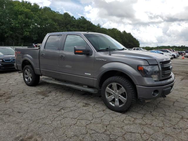 1FTFW1ET6EKF34892 - 2014 FORD F150 SUPERCREW SILVER photo 4