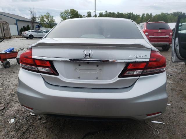 19XFB2F98EE040654 - 2014 HONDA CIVIC EXL SILVER photo 6