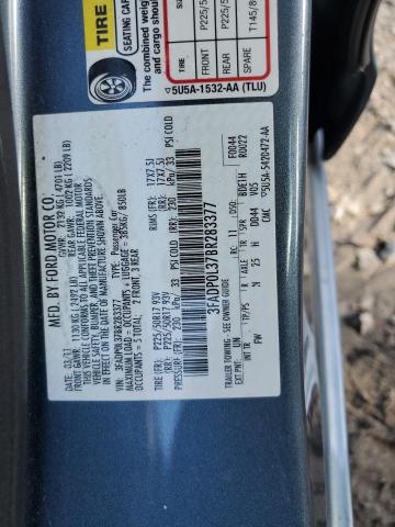 3FADP0L37BR283377 - 2011 FORD FUSION HYBRID BLUE photo 12