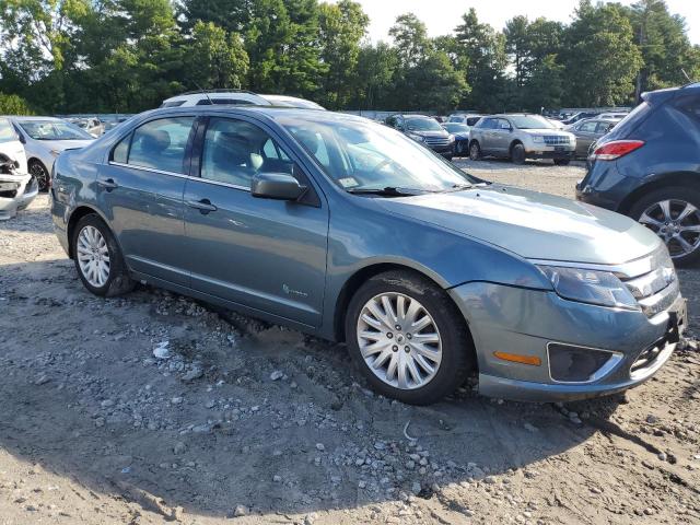 3FADP0L37BR283377 - 2011 FORD FUSION HYBRID BLUE photo 4