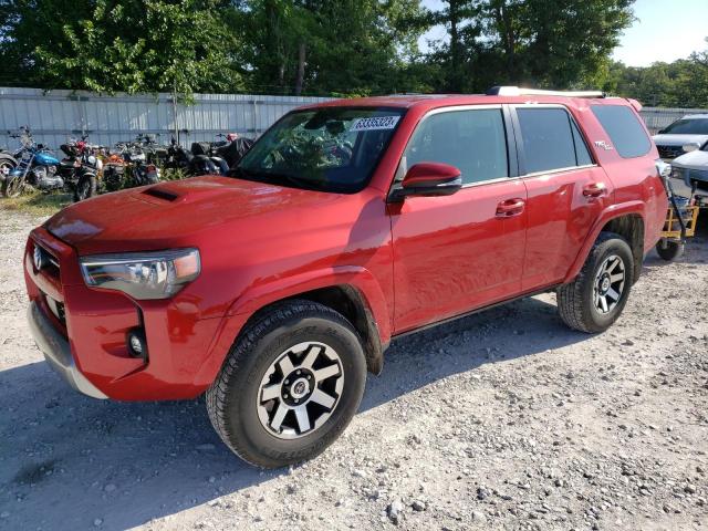 JTERU5JR4N6006681 - 2022 TOYOTA 4RUNNER SR5 PREMIUM RED photo 1