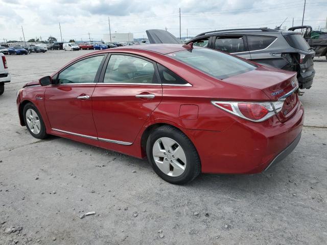 KMHEC4A41BA011197 - 2011 HYUNDAI SONATA HYBRID RED photo 2