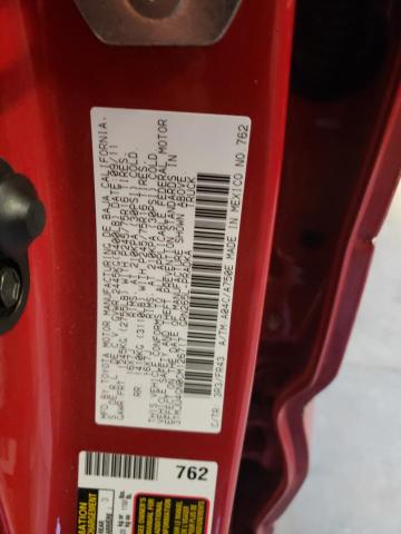 3TMJU4GN0CM126717 - 2012 TOYOTA TACOMA DOUBLE CAB PRERUNNER BURGUNDY photo 10