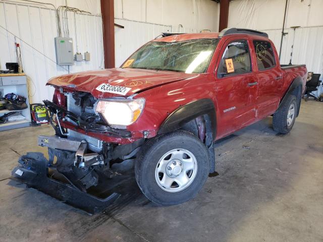 3TMJU4GN0CM126717 - 2012 TOYOTA TACOMA DOUBLE CAB PRERUNNER BURGUNDY photo 2