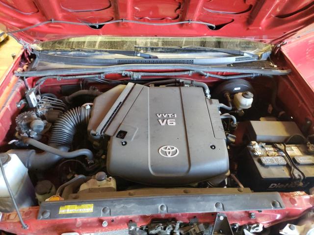 3TMJU4GN0CM126717 - 2012 TOYOTA TACOMA DOUBLE CAB PRERUNNER BURGUNDY photo 7