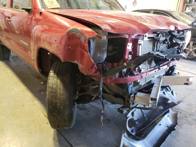 3TMJU4GN0CM126717 - 2012 TOYOTA TACOMA DOUBLE CAB PRERUNNER BURGUNDY photo 9