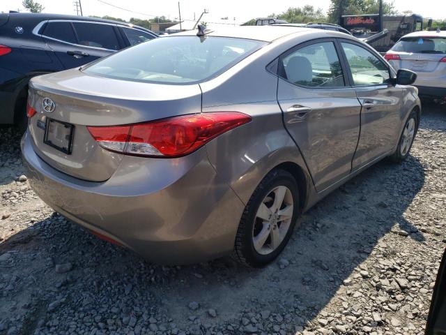 5NPDH4AE2BH007162 - 2011 HYUNDAI ELANTRA GLS BROWN photo 3