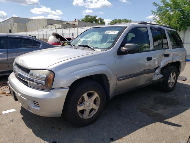 1GNDT13S442394843 - 2004 CHEVROLET TRAILBLAZE LS SILVER photo 1