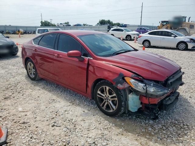 3FA6P0HDXJR144935 - 2018 FORD FUSION SE 红色 照片 4