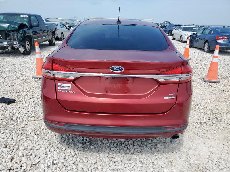 3FA6P0HDXJR144935 - 2018 FORD FUSION SE 红色 照片 6