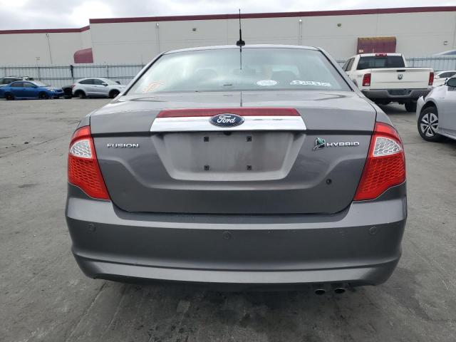 3FADP0L38AR139514 - 2010 FORD FUSION HYBRID GRAY photo 6