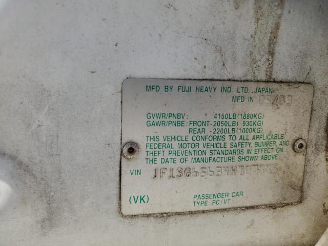 JF1SG65634H707885 - 2004 SUBARU FORESTER 2.5XS Белый фото 13