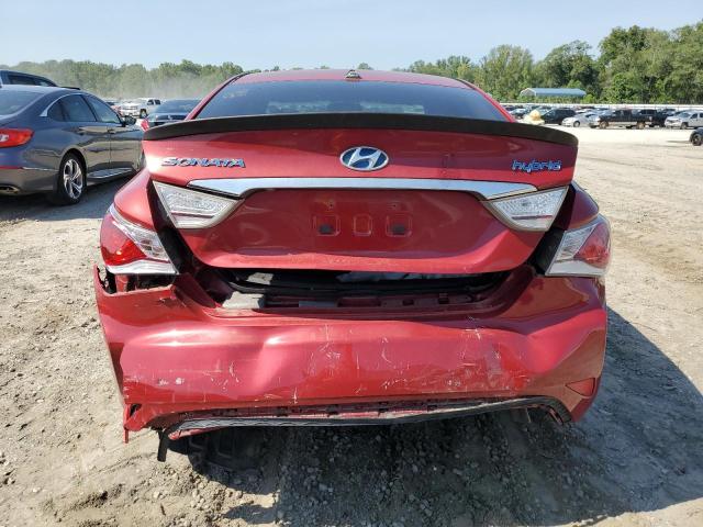 KMHEC4A41CA031841 - 2012 HYUNDAI SONATA HYBRID RED photo 6