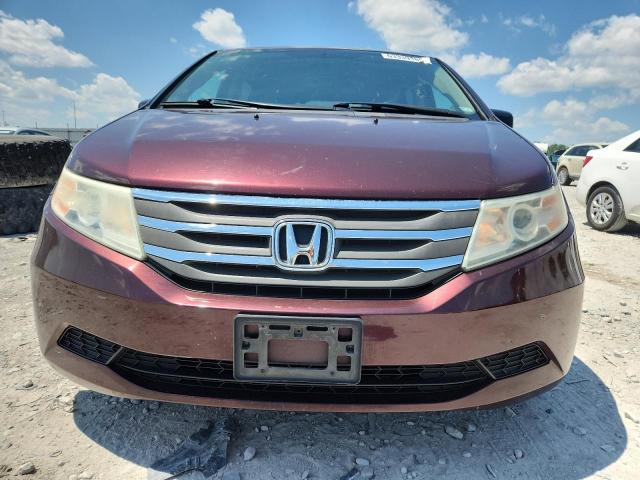 5FNRL5H61CB031588 - 2012 HONDA ODYSSEY EXL BURGUNDY photo 5
