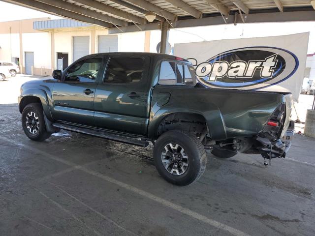 5TFJX4GN6BX002466 - 2011 TOYOTA TACOMA DOUBLE CAB GREEN photo 2