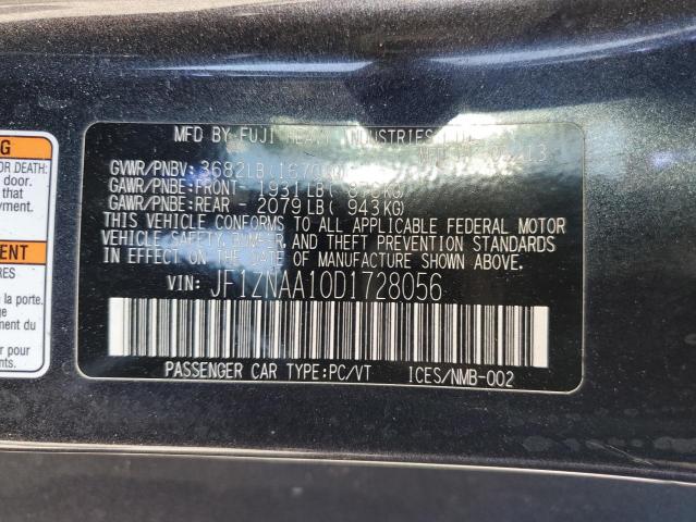 JF1ZNAA10D1728056 - 2013 TOYOTA SCION FR-S 石墨色 照片 12