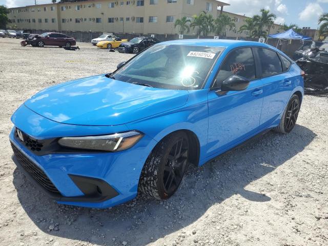 19XFL2H88PE001552 - 2023 HONDA CIVIC SPORT BLUE photo 1