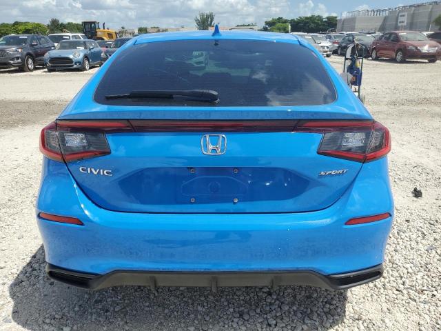 19XFL2H88PE001552 - 2023 HONDA CIVIC SPORT BLUE photo 6