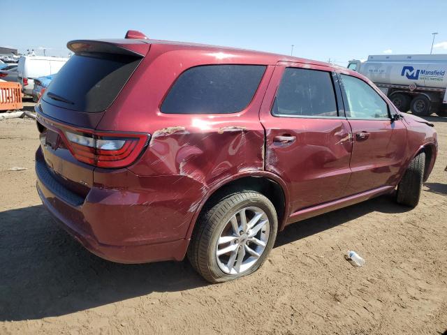 1C4RDJDG3MC644945 - 2021 DODGE DURANGO GT RED photo 3