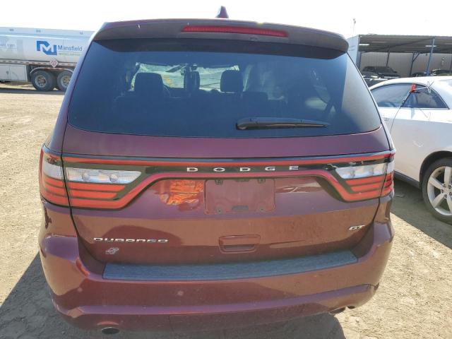 1C4RDJDG3MC644945 - 2021 DODGE DURANGO GT RED photo 6