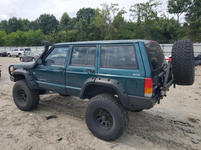 1J4FJ28S2VL553709 - 1997 JEEP CHEROKEE SE GREEN photo 2