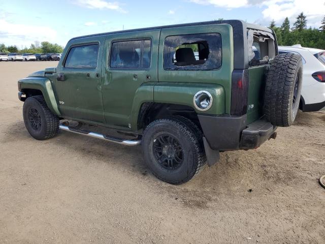 5GTDN13E778161689 - 2007 HUMMER H3 GREEN photo 2