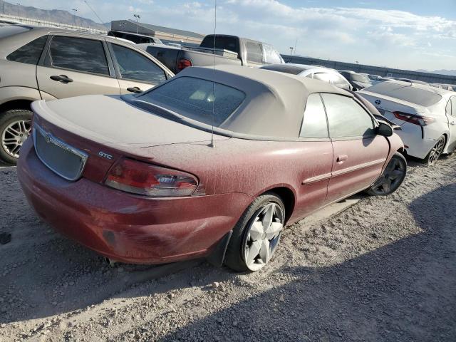 1C3EL75R22N234101 - 2002 CHRYSLER SEBRING GTC RED photo 3