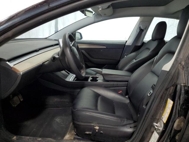 5YJ3E1EA1MF061340 - 2021 TESLA MODEL 3 BLACK photo 7