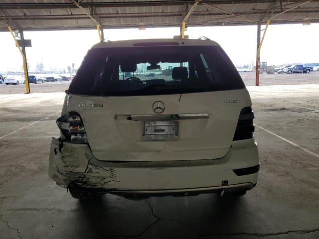 4JGBB8GB4BA655053 - 2011 MERCEDES-BENZ ML 350 4MATIC WHITE photo 6