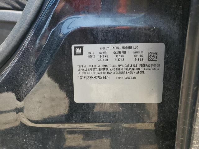 1G1PC5SH8C7327479 - 2012 CHEVROLET CRUZE LS GRAY photo 12