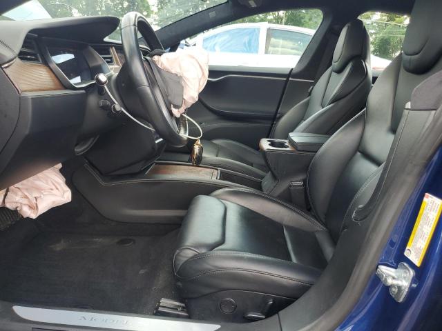 5YJSA1E22LF359233 - 2020 TESLA MODEL S 蓝色 照片 7