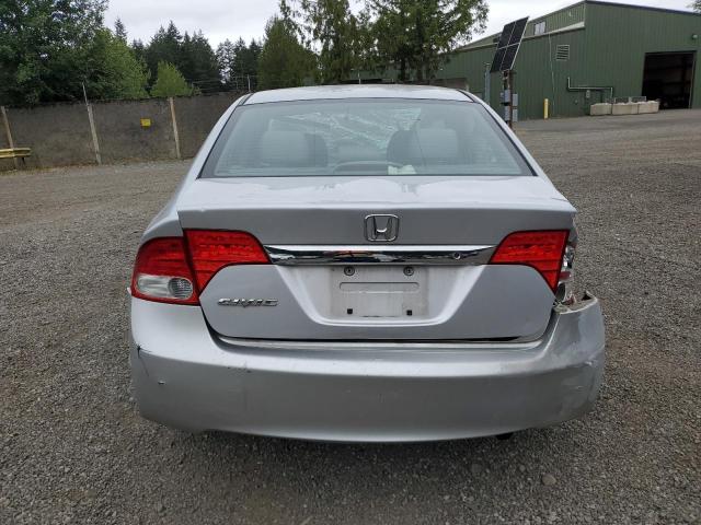 1HGFA16539L020448 - 2009 HONDA CIVIC LX SILVER photo 6