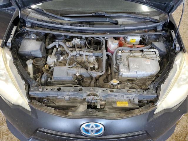 JTDKDTB31D1046619 - 2013 TOYOTA PRIUS C BLACK photo 11