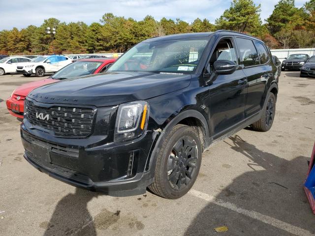 5XYP3DHC0NG223653 - 2022 KIA TELLURIDE BLACK photo 2