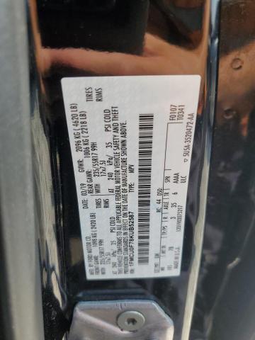 1FMCU0F78KUB52587 - 2019 FORD ESCAPE S Чорний фото 13