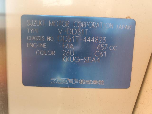 DD51T444823 - 1996 SUZUKI CARRY WHITE photo 12