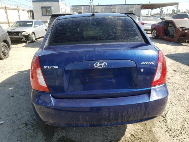 KMHCN4AC4AU414774 - 2010 HYUNDAI ACCENT GLS BLUE photo 6