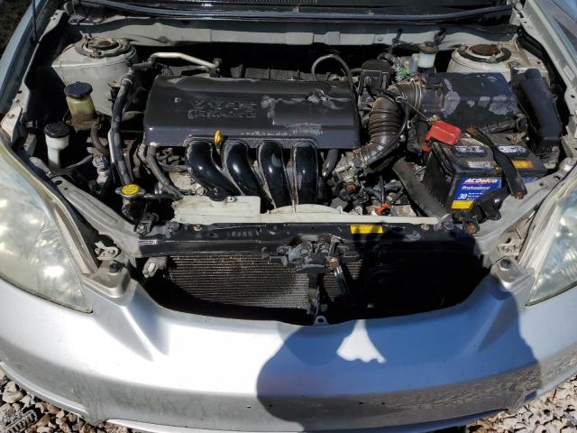 2T1KR38E33C102712 - 2003 TOYOTA COROLLA MA XR SILVER photo 11