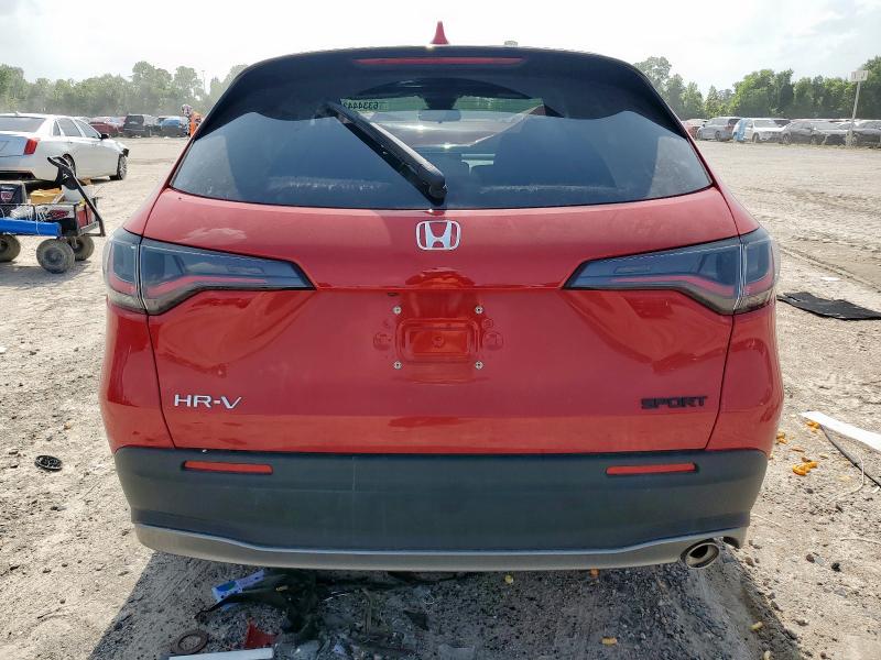 3CZRZ1H54SM749042 - 2025 HONDA HR-V SPORT RED photo 6