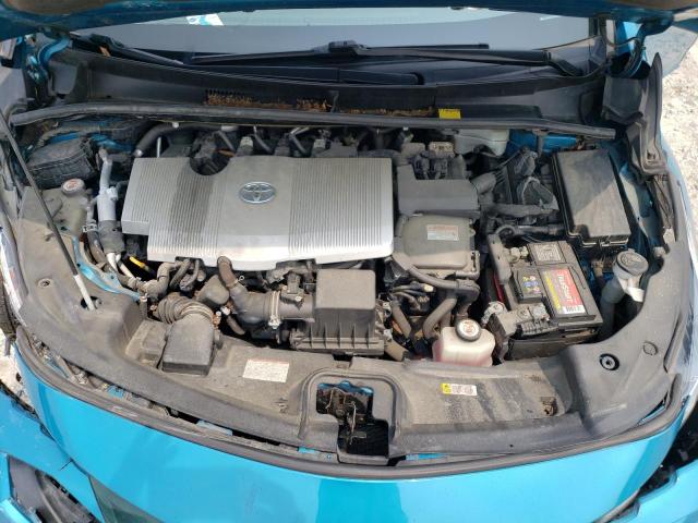 JTDKARFP8H3014642 - 2017 TOYOTA PRIUS PRIM 青绿色 照片 11