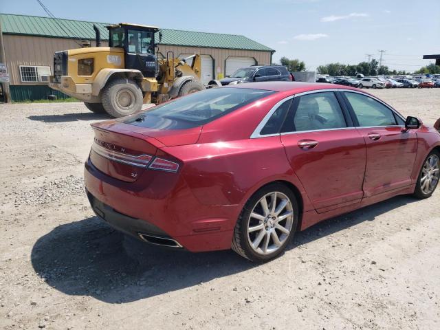 3LN6L2GK1ER832180 - 2014 LINCOLN MKZ RED photo 3