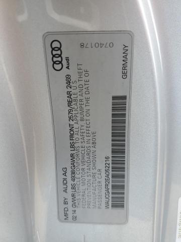 WAUCGAFR2EA052216 - 2014 AUDI S5 PREMIUM PLUS 银色 照片 12