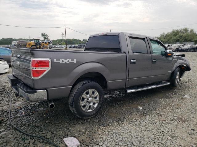 1FTFW1ET8CKD63611 - 2012 FORD F150 SUPERCREW GRAY photo 3