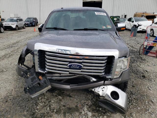 1FTFW1ET8CKD63611 - 2012 FORD F150 SUPERCREW GRAY photo 5