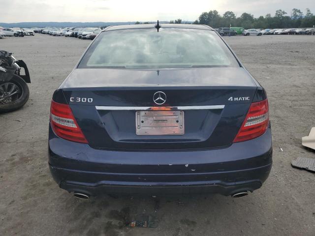 WDDGF8BB0CR228466 - 2012 MERCEDES-BENZ C 300 4MATIC BLUE photo 6